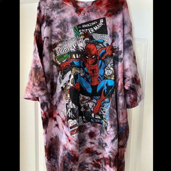 Vintage Spider-Man hand dyed cotton T-shirt - Picture 1 of 3